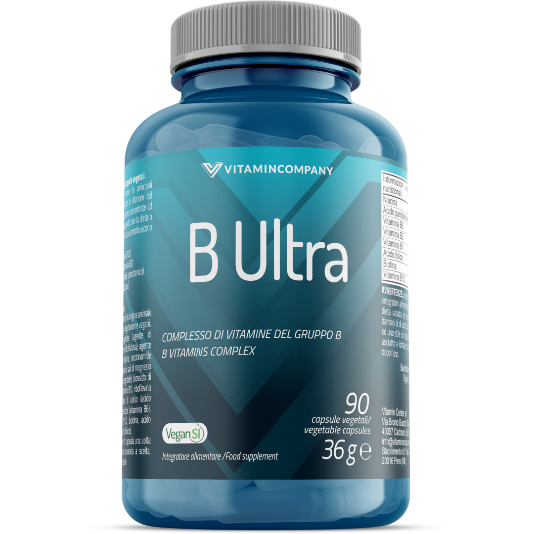 B Ultra (90cps) - Complesso completo di vitamine del gruppo B per energia e vitalità