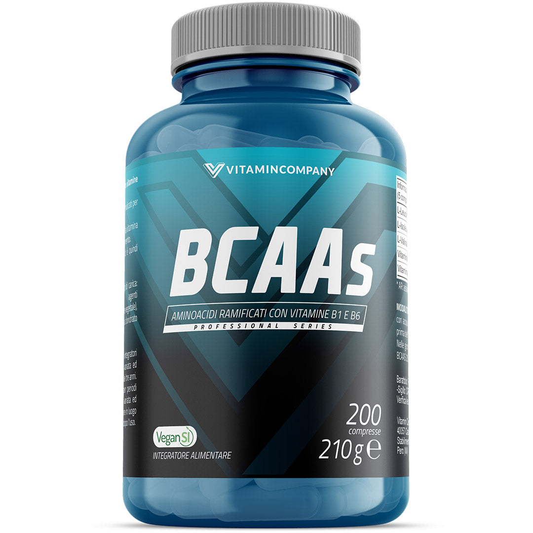 BCAAs (200cpr) - Aminoacidi ramificati 2:1:1 con Vitamine B1 e B6