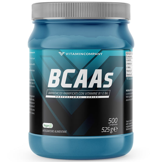 BCAAs (500cpr) - Aminoacidi ramificati per energia e recupero muscolare