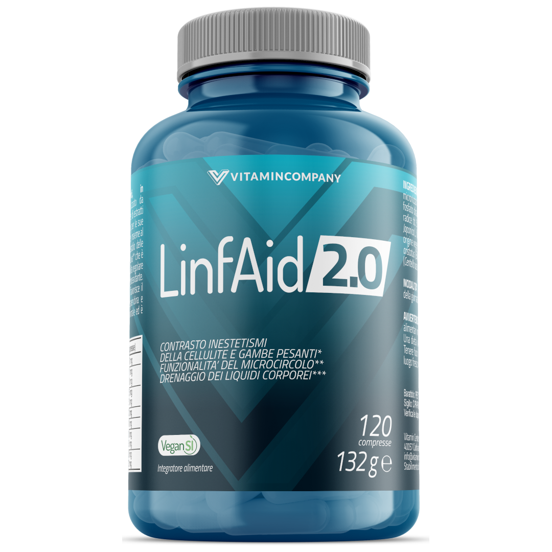 Linfaid 2.0 (120cpr) - Drenaggio dei liquidi e benessere delle gambe