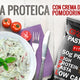 Pasta proteica con crema di avocado, pomodorini e menta