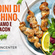 SPIEDINI DI TACCHINO, SESAMO E SALSA BACON