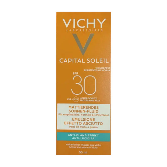 Vichy Ideal Soleil Emulsione Anti-Lucidità Effetto Asciutto SPF 30 50 ml