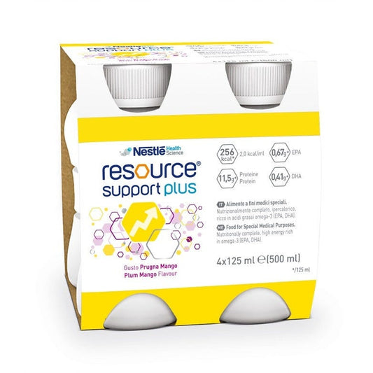 Resource Support Plus Prugna/Mango 4 Bottiglie 125ml
