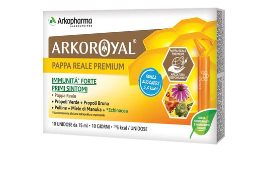Arkopharma Arkoroyal Immunità Forte Senza Zucchero 10 Flaconcini Da 15ml