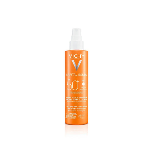 Vichy Capital Soleil Cell Protect Fluido Ultra Leggero Spray Protezione Alta SPF50 200ml