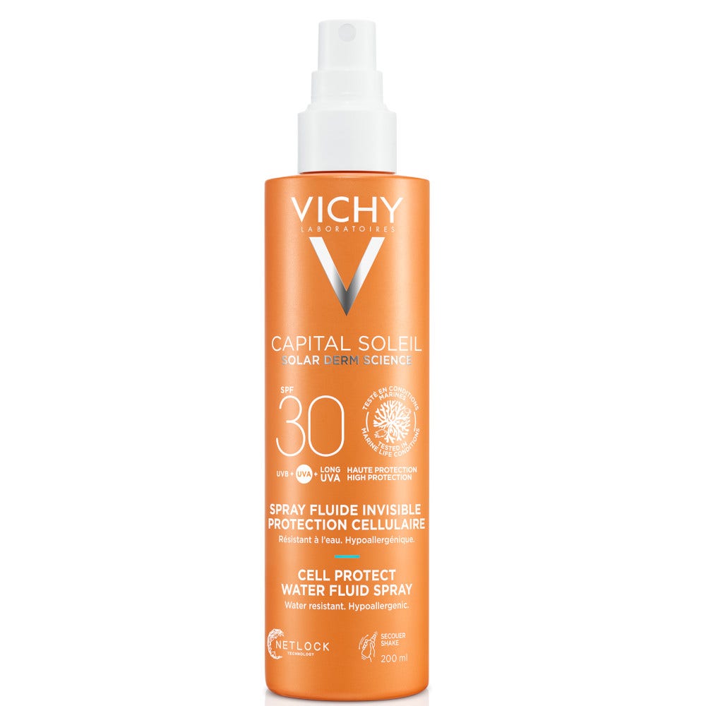 Vichy Capital Soleil Solare Spray Anti-Disidratazione Texture Ultra-Leggera 30SPF 200 ml