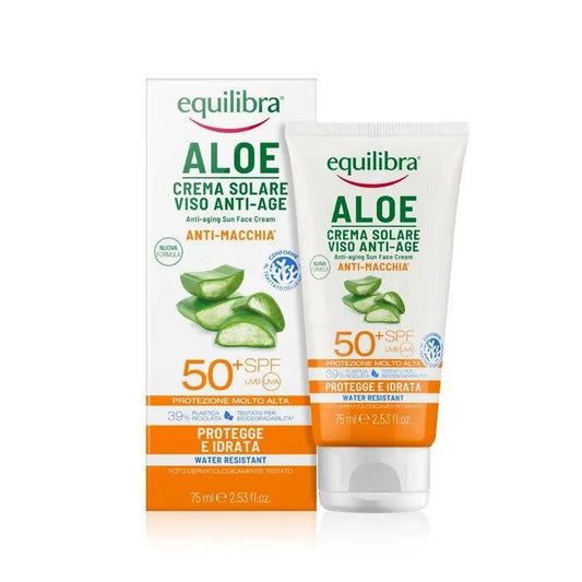 Equilibra Crema Solare Viso SPF 50+ Anti-Age 75ml