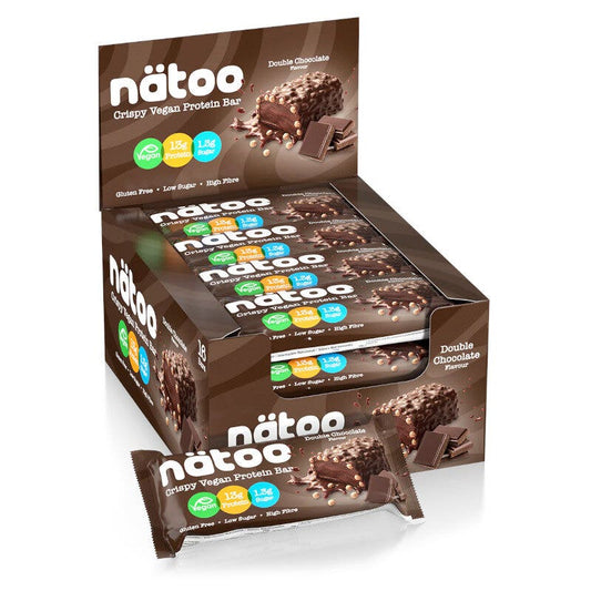 Natoo Crispy Vegan Protein Bar Cioccolato & Nocciola 16x50g