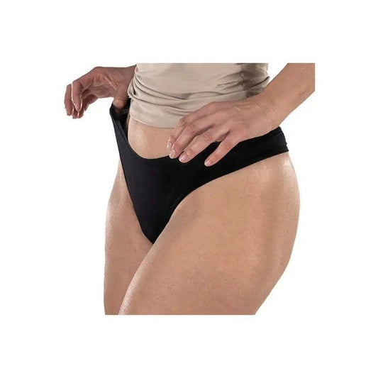 Fluyda Tanga Linea Basic Mutandina Assorbente Nero/Nero Taglia S
