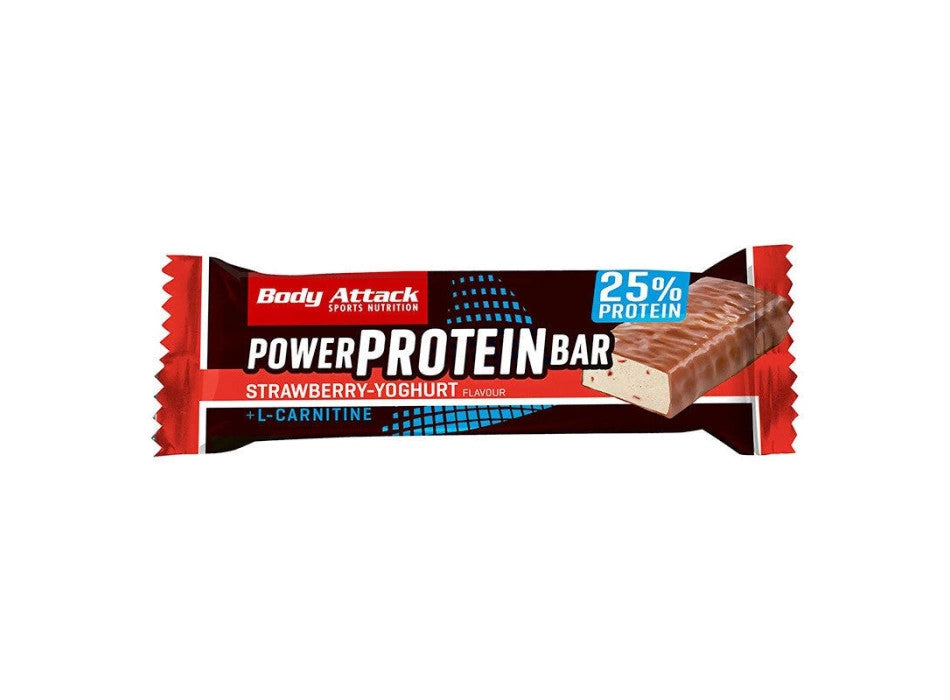 Body Attack Power Protein Bar Barretta Proteica Gusto Yogurt Alla Fragola 35g
