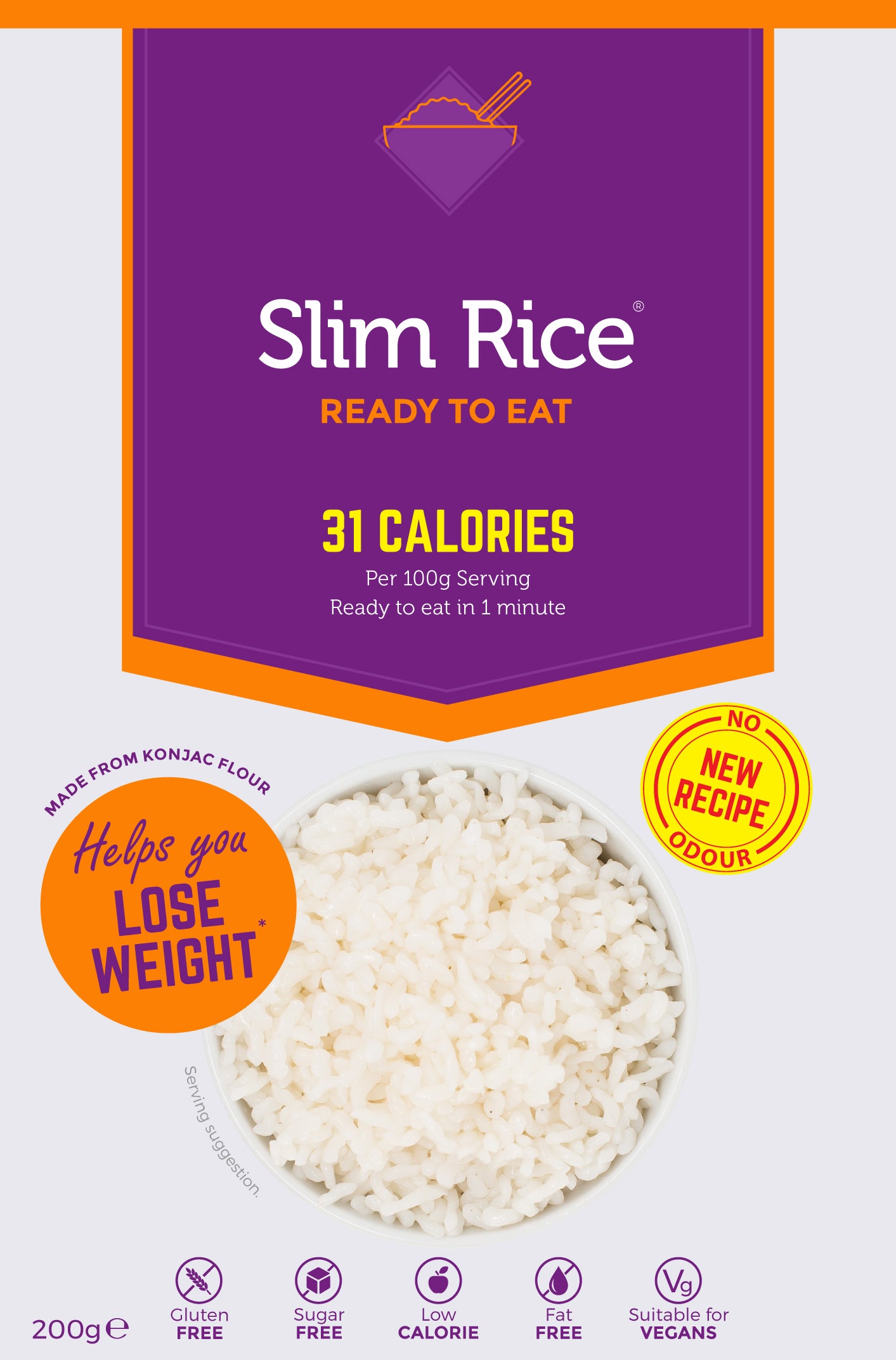 No Rinse Rice Brand No Drain Rice 200 g NATURAL HEALTH - VitaminCenter | Vitamincenter